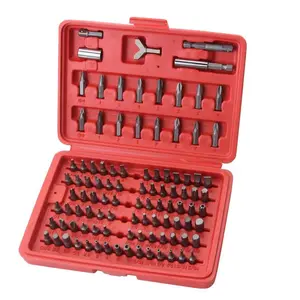 100-Piece Screwdriver Bit Set with Extended Bit Converter, Multi-Function Hex, Phillips & Torx Bits for DIY Projects and Electric Screwdrivers