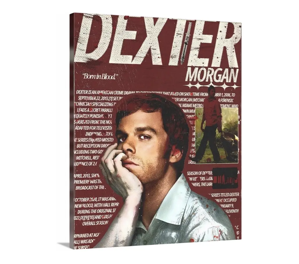 Dexter Morgan Born in Blood Canvas