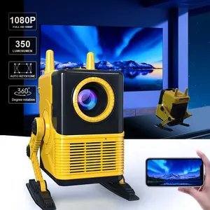2025 Upgraded XBJ H8 Mini Projector with Android 11.0 - Native 1080P HD, 4K Supported, Wi - Fi 6 & Bluetooth Enabled, 360° Rotation, Auto - Focus for Bedroom, Home & Outdoor Viewing