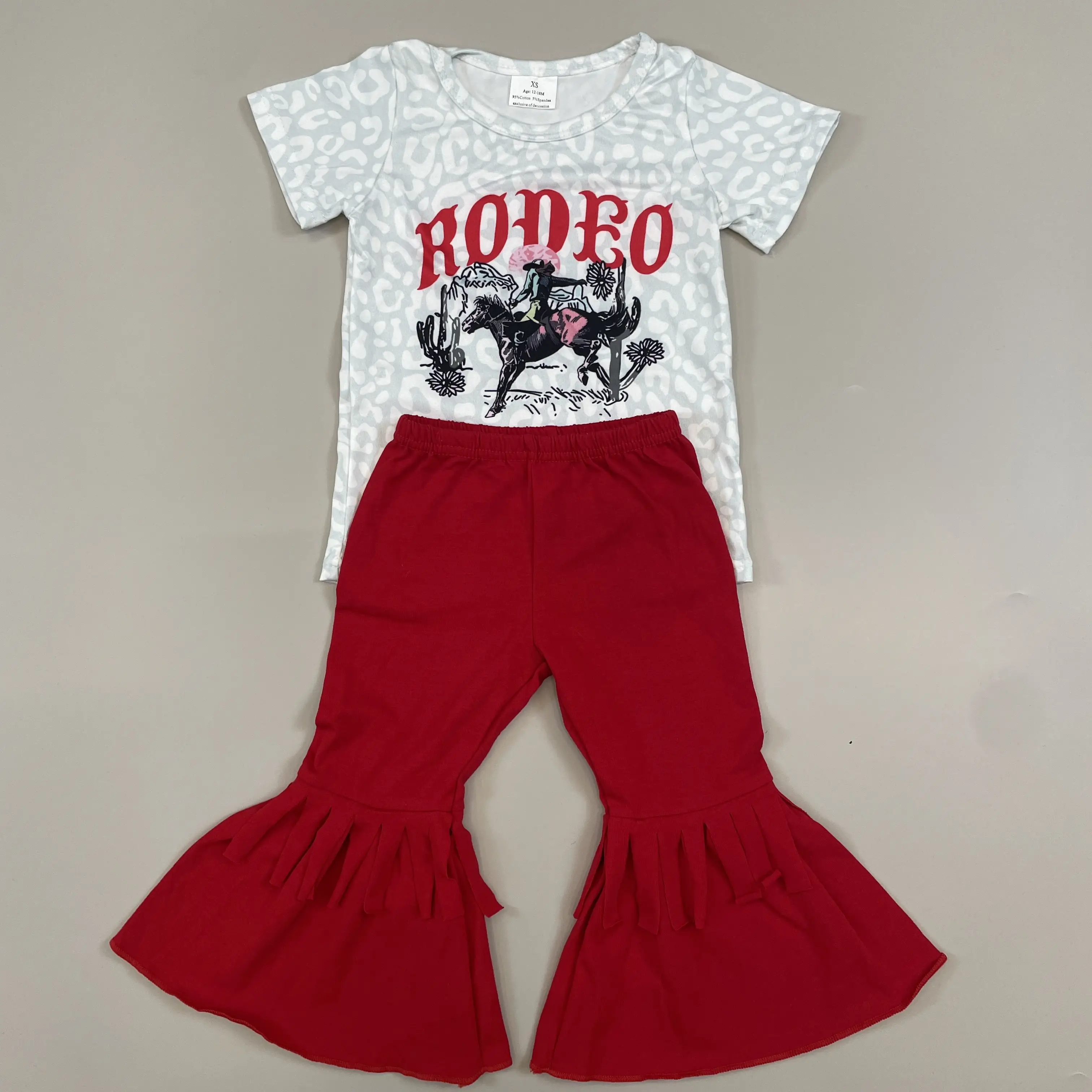 Toddler girl clothes girl bell bottom set rodeo cowgirls girl western clothes bells set