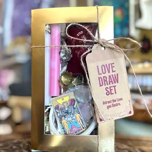 Love Draw Set + Love Spell + Celestial Circle + Ritual Set + Gemstones + Candles + Herbs + Incense + Tarot Cards + Instructions