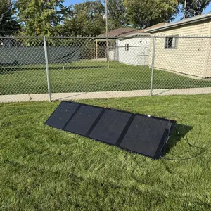 EF EcoFlow 220W Bifacial Foldable Solar Panel, Complete with Adjustable Kickstand, Waterproof IP68 & Durable for Off The Grid Living #dealsforyoudays