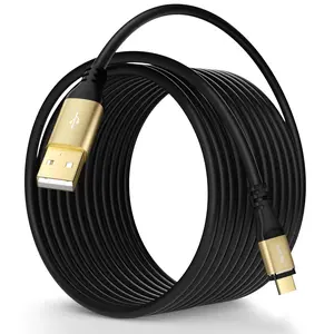 USB to USB C  20FT, Extra Long USB A to USB C Charger Cord, 3A Fast , Compatible with  17/16 / 15 Series,  Galaxy S25 S24 S23, ,  Play and More