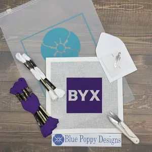 Beta Upsilon Chi 4x4 Needlepoint Kit
