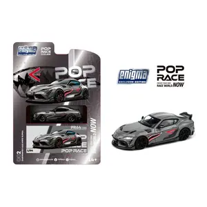Pop Race 1:64 Toyota Supra A90 Darwin Pro 66G NWB Enigma Exclusive - Grey Metallic