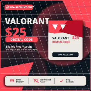 VALORANT $25 Digital Code | USA Riot Account | Email Delivery