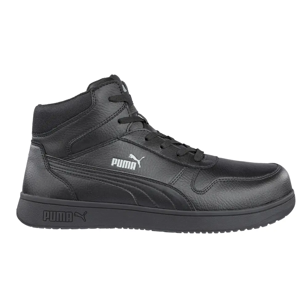 PUMA Safety Womens Frontcourt Mid Electrical Hazard Composite Toe  Work Safety Shoes Casual - Black
