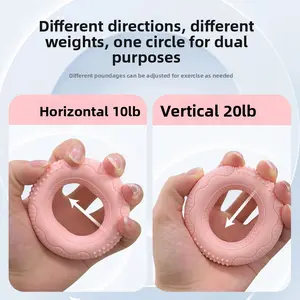 Grip Circle Double Strength Professional Exercise Hand Strength Arm Hand Strength Rehabilitation Training Massage Silicone Grip