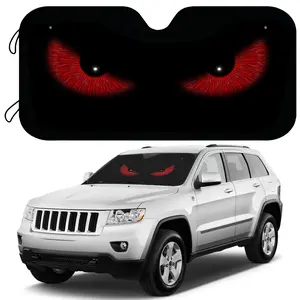 Cartoon Eyes Car Windshield Sunshade – Foldable Sun Visor for Front Window, Blocks UV Rays & Heat, Easy to Install, Universal Fit for Most Cars, SUVs, Trucks