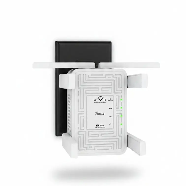 WiFi Extender Booster 1200Mbps, Dual Band 2.4GHz/5GHz WiFi Range Extender with 6 Antennas, Wireless Signal Repeater & Booster for Home Office, Ethernet Port, US Plug