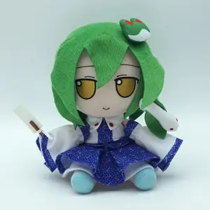 Anime TouHou Project Fumo Kochiya Sanae 20CM  Cute Figure Doll Plush Stuffed Sitting Dolls Toy Cosplay Kawaii Xmas Gifts