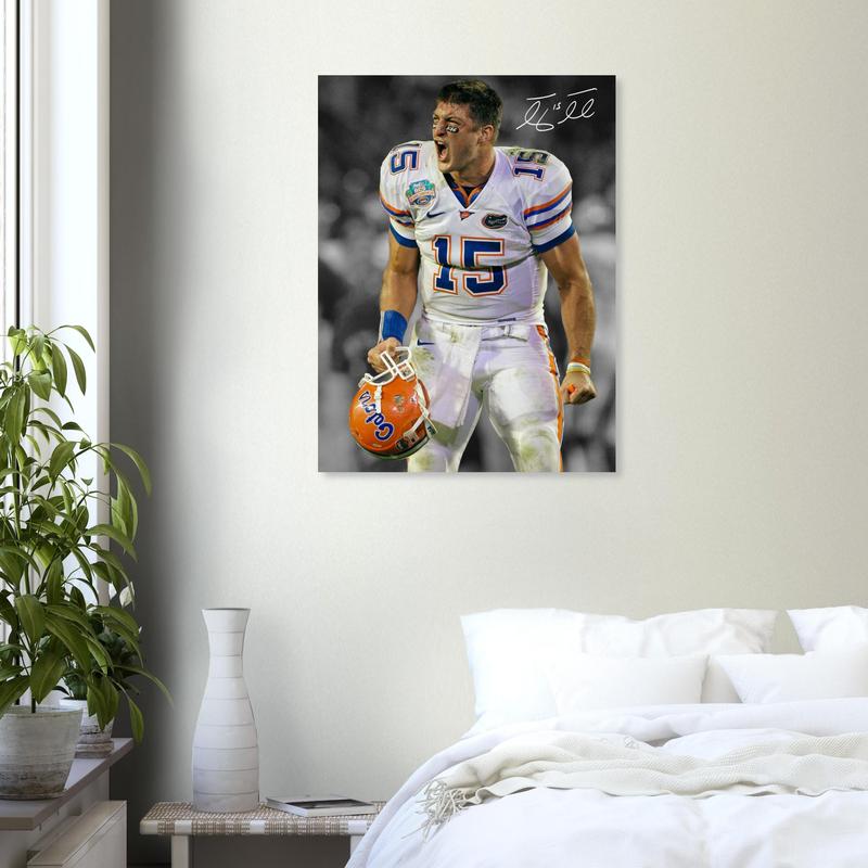 Tim Tebow Florida Gators Poster, Heisman Winner Wall Art
