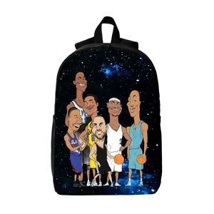 Basketball School Backpack High School Bag 17 Inch Lightweight Backpack Hiking Rucksack