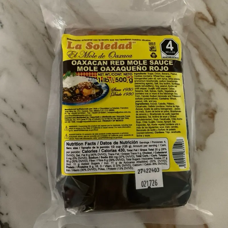 Oaxacan red mole sauce 1LB