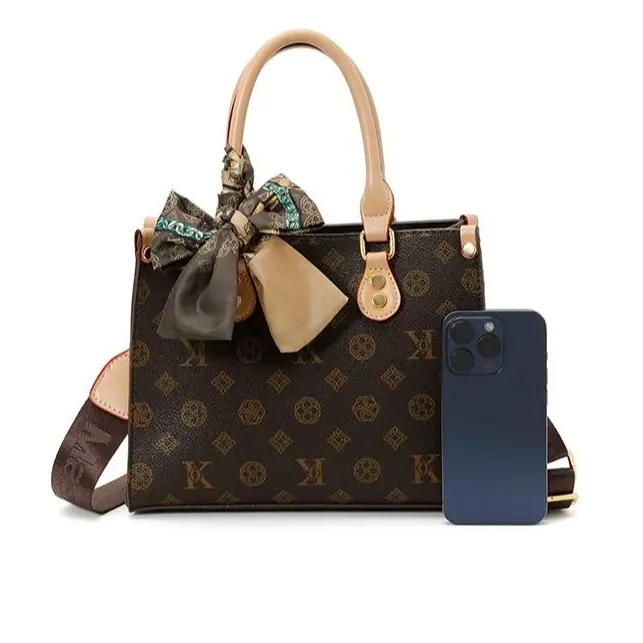 Women's Premium Retro Stylish Aesthetic Handbag - Fashion Purses, Elegant Bags, Multiple Compartments, Daily Commute & Everyday Handbag, Free Silk Scarf Included