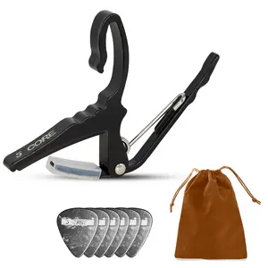 5 Core Guitar Capo Quick Change Acoustic Electric String Clip Banjo Mandolin Or Ukulele