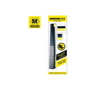 Morono Rhino Comb V2B Heavy-Duty Unbreakable Ergonomic Grip Heat & Chemical Resistant Enhanced Tooth Design Versatile Barber Tool