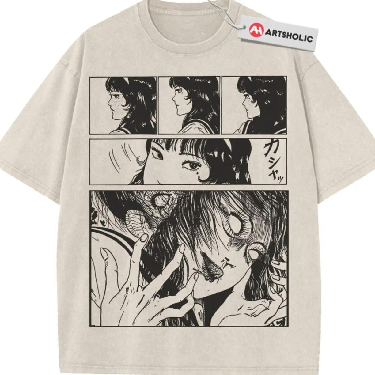 Tomie Kawakami Shirt, Junji Ito Shirt, Horror Anime Shirt, Vintage T-Shirt , Graphic Tee, Unisex Fashion, Full Color, Full Size, For Men, For Women