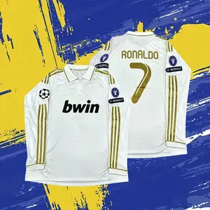 2011-18 Home and Away Retro Fan Edition #7 Ronaldo Long-Sleeve Football Jersey