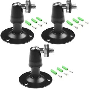 Camera Bracket Mount 3 Pcs Security Wall Mount for Oculus Sensor Arlo, Arlo Pro,Metal Security Camera Bracket Outdoor Indoor Oculus Rift Mount Bracket 360 °   Rotation 1/4" Screw Camera Wall Mounts