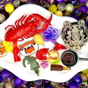 (BOGO) Loozyana Saturday Night, Colorful Beadable Pen Beads Mix for DIY Pens Keychains Phone Chains Sun Catchers Car Hangers and Jewelry and other DIY