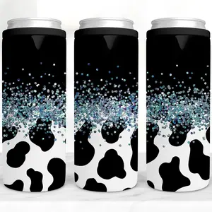 Cow Print 4 in 1 Can Cooler