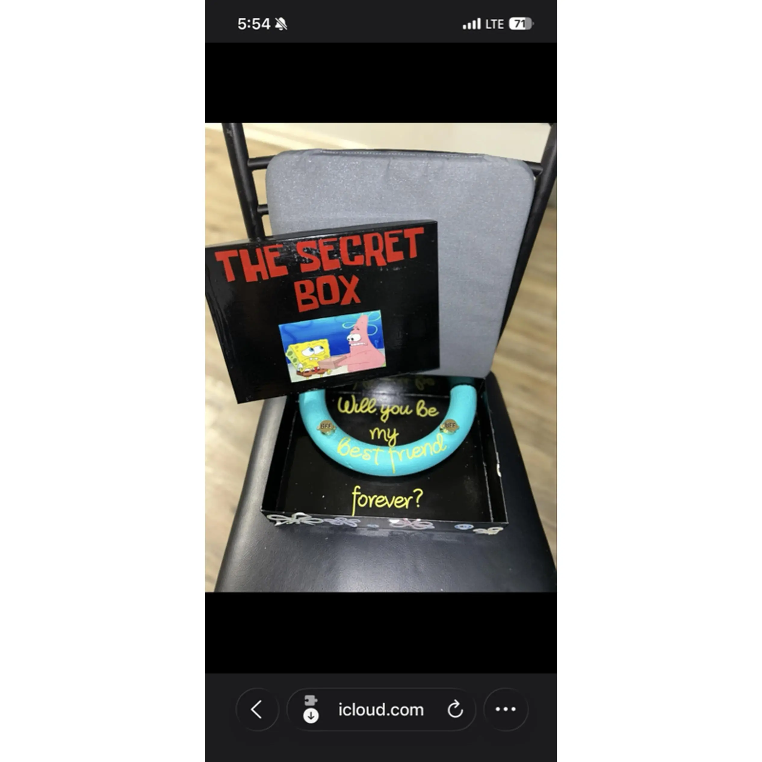 SpongeBob and Patrick’s “The Secret Box”- Will You Be My Best Friend Forever? - $62.99 - Perfect for Gift Giving