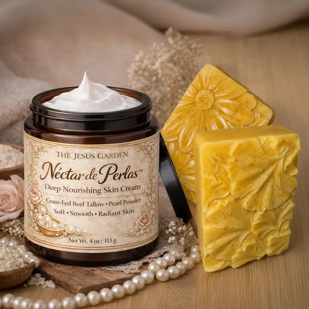 Nectar de Perlas Radiant Grace Carrot Soap Bundle, Beef Tallow Bath & Body Cleanser for Beauty & Personal Care
