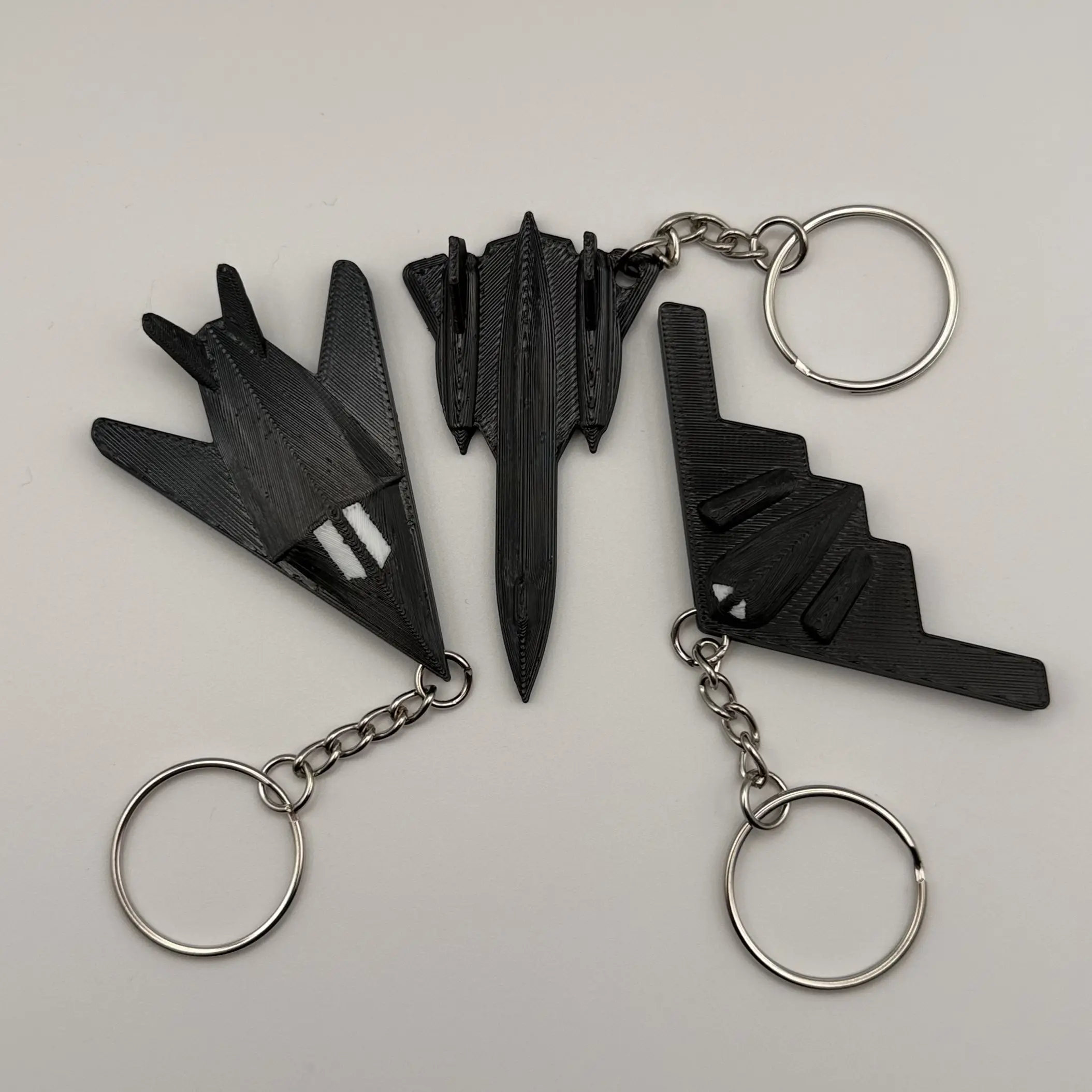 Stealth Jet Flexi Keychain 3-Pack
