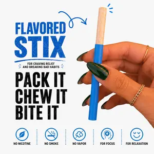 CHEWZ Flavored Chewable Stix - Sugar-Free, 0-Calorie, Reusable Fidget Sticks with Bite & Hold Functions for On-the-Go Wellness