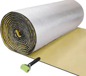 80"x 40"  394mil Car Sound Deadener Deadening Mat Noise and Heat Shield Insulation Closed Cell PE Foam Vibration Dampening Material For Car Hood Trim Roof Door and Trunk