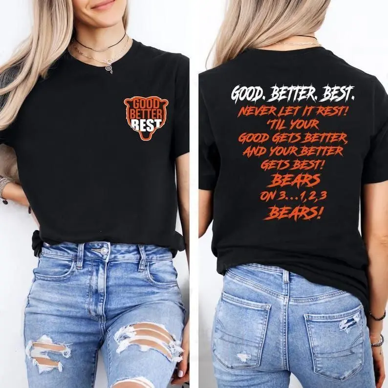 Good Better Best Shirt, Chicago Pro Football Mantra Shirt, Good Better Best Shirt, Inspirational Coach Shirt, Motivational Locker Room Tee