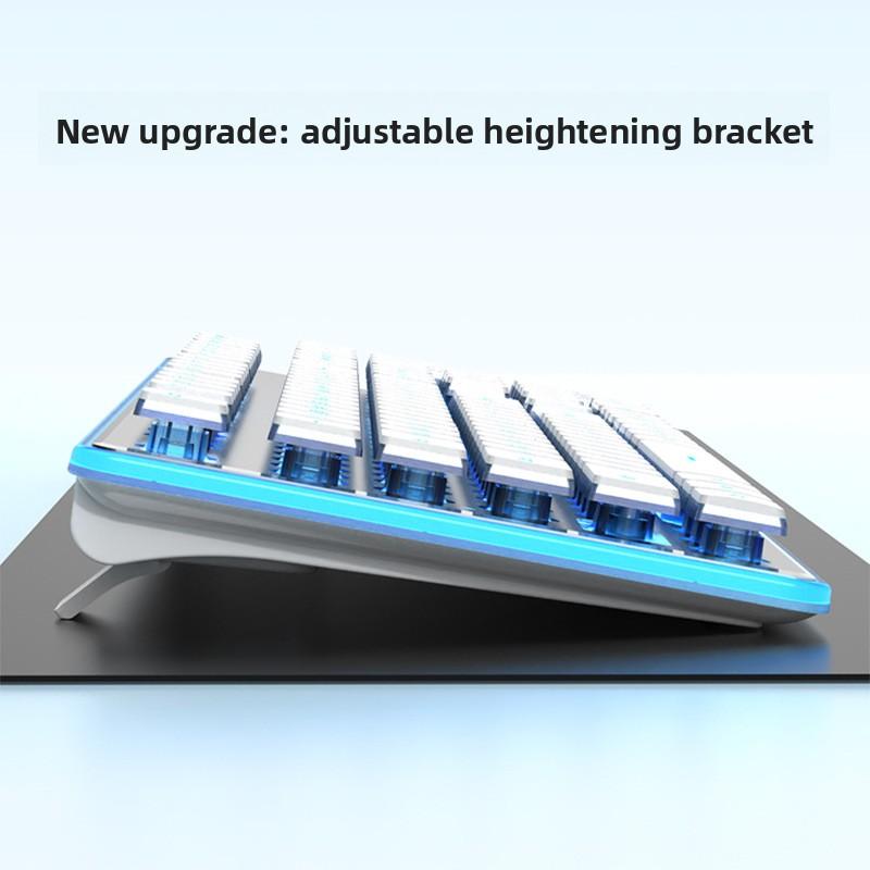 This keyboard is suitable for both office and leisure use, including a gaming keyboard (mouse included). It's ultra-thin and quiet, with RGB backlighting and full-key silent operation. Ergonomically designed for laptops and desktops.