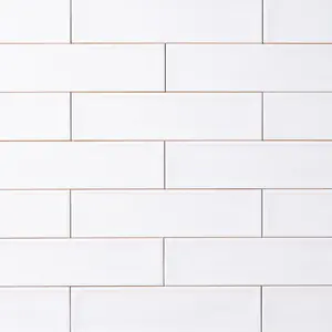 Chanelle Brilliant White 3x12 Ceramic Tile Glossy Sample