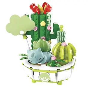 Bulbasaur Bonsai Jewel Flower Building Blocks Toy Set Pokémon