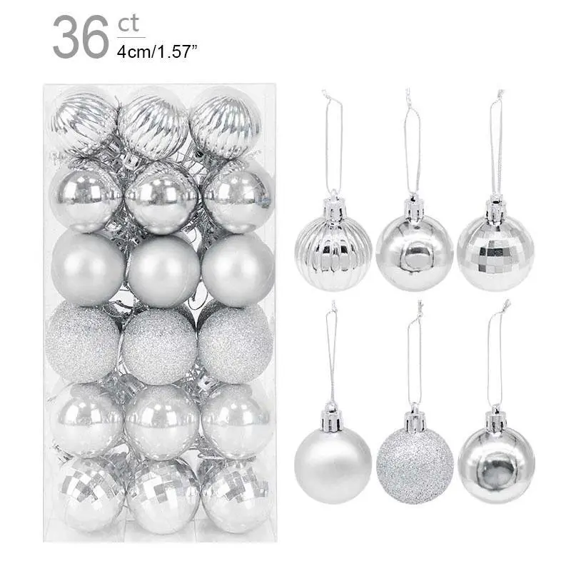 1box Christmas Balls Christmas Tree Ornaments Ball Xmas Hanging Tree Pendants Home Party Decor 2023 New Year Gift Noel Navidad 1box Christmas Balls Christmas Tree Ornaments Ball Xmas Hanging Tree Pendants Home Party Decor 2023 New Year Gift Noel Navidad