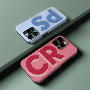 Personalised Large Initial Phone Case For Iphone 17 16 15 14 13 12 Pro Max, Iphone 8 Plus Case