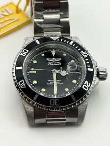 Invicta Pro Diver 40mm Quartz Men's Watch SS & Black Brand New w Box Stk-IW-3A