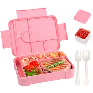 Trending Portable Heated Lunch Box for Kids | Separate Compartments for Fruit & Salad | Bento Container for Students | Blue or Pink