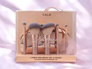 CALA ICONIC GLOW MINI BRUSH SET 5PCS & POUCH