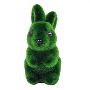 Easter Rabbit Foam Plush Realistic Moss Bunny Craft Ornament Garden Decoration, Easter Decorations, Spring Home Decor