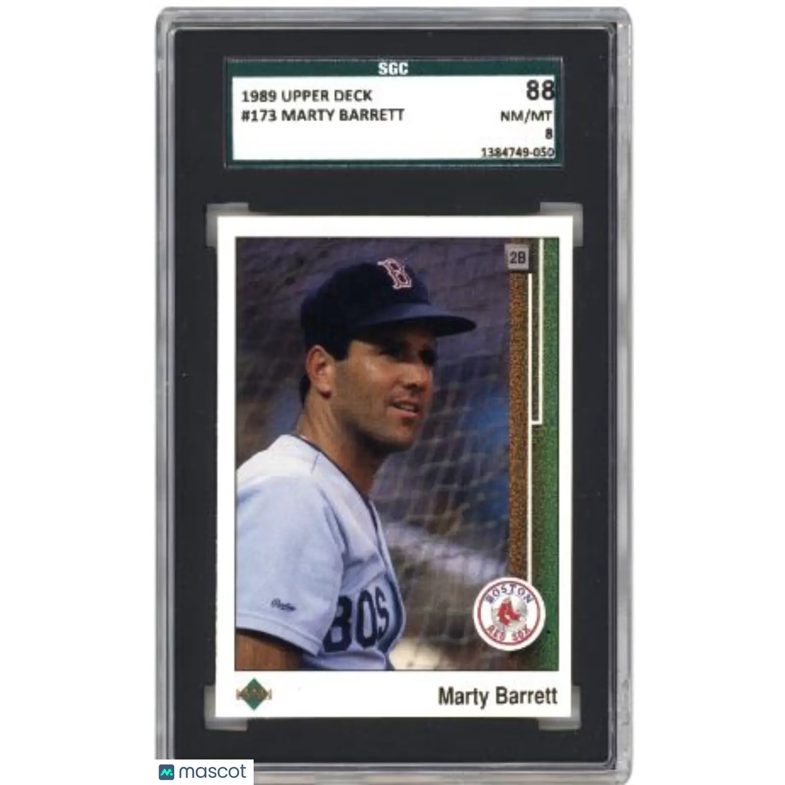 Marty Barrett SGC 1989 Upper Deck #173 Baseball 8