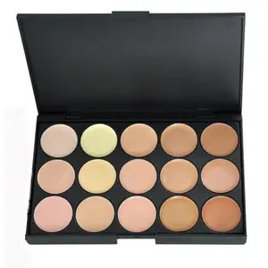 Hydrating Cream Concealer Palette #2 Full Coverage Long Lasting Correcting Concealer Palette Corrects Dark Circles Camouflage Makeup Foundation Contour Kit Conceals Acne Blemish 10ml