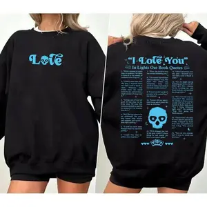 Light Out I Love You In Book Quotes 2 Sides Sweatshirt, Navessa Allen Shirt, Into FDarkness Shirt, Bookish Merch Shirt, Dark Romance Merch, Gifts For Reader, Booktok Merch, Smutty Books Unisex T-shirt, Sweatshirt, Hoodie