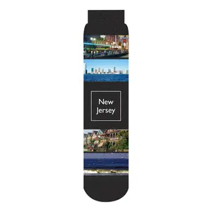 New Jersey State Crew Socks, Black