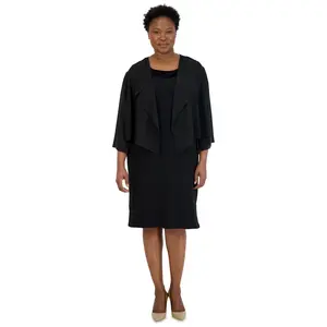 Cropped Scarf Hem Coverup - Plus