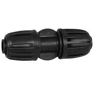 13 count 1/2 Inch Drip Irrigation Coupling Fittings, Drip Line Lock Nut Barbed Coupler Connectors For 1/2 Inch Drip Tubing (0.60"-0.65" OD) Garden Irrigation System Anti-drop Connection Parts