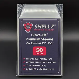 Shellz Premium Graded SGC Card Sleeves – 50 Sleeves