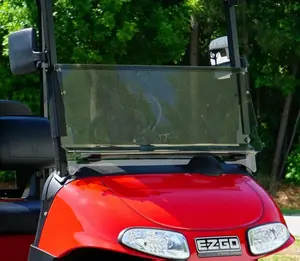 Steeleng Foldable Tinted Windshield for EZGO RXV Golf Cart