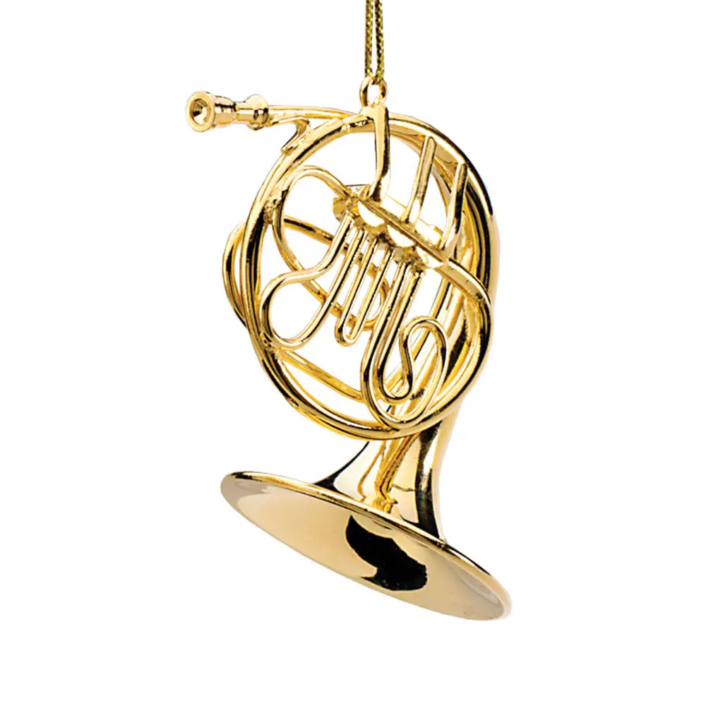 French Horn Brass Ornament